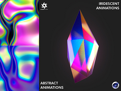 Octane Tutorial 3d animation 3d art abstract animation cinema4d class crystal gradient iridescent klarens liquid octane octane render poster reflection skillshare tutorial tutorials