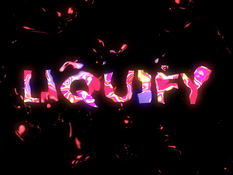 Liquify Trippy Text Tutorial abstract art class colorful course dark glow glowing gradient iridescent klarens liquid liquid animation liquid motion liquidmotion liquify poster skillshare trend tutorial