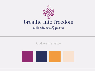 breathe into freedom brand and identity branding logo