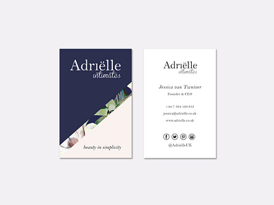 Adrielle businesscards brand and identity branding businesscard design illustration logo typography