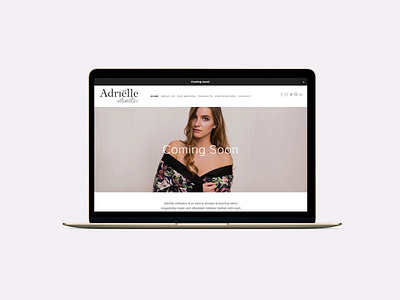 Adrielle website digital image photoshop site squarespace webdesign