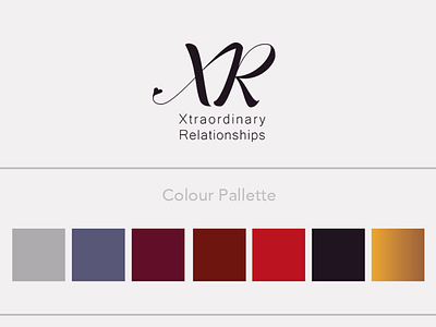 Xtraordinary Relationships Logo brand and identity branding design graphic illustration illustrator logo typography vector