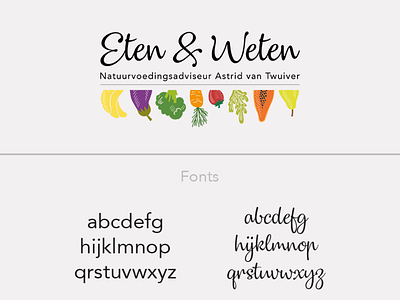 Eten & Weten logo brand and identity branding design graphic illustration illustrator logo typography vector