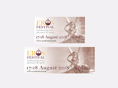 Eros Festival Facebook Banners banner brand and identity branding design digital facebook graphic logo photoshop