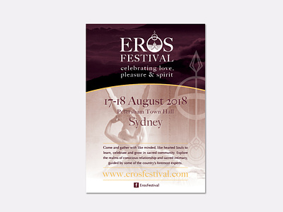 Eros Festival Flyer brand and identity branding design flyer graphic illustration indesign logo print typography