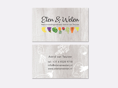Eten & Weten Business Cards brand and identity branding business card corporate branding design graphic illustration illustrator indesign logo print typography