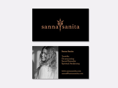 Sanna Sanita businesscard brand and identity branding business card design graphic illustration indesign logo print typography