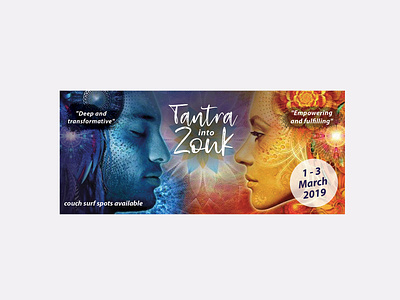 Tantra into zouk banner banner brand and identity branding design digital graphic logo photoshop promotion