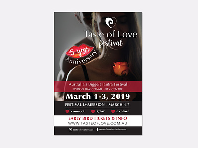Taste of love poster brand and identity branding design flyer graphic illustration indesign logo print promotion typography