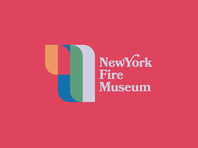 NYFM abstract branding design fire flame logo logo design logotype modern museum new york ny nyc