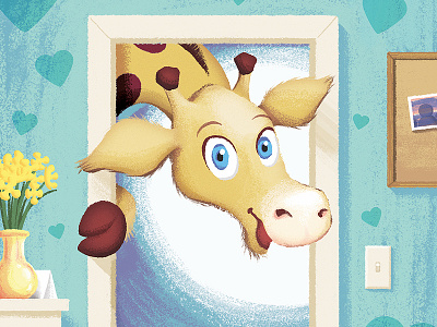 Visiting Hours fun giraffe hospital illustration story book