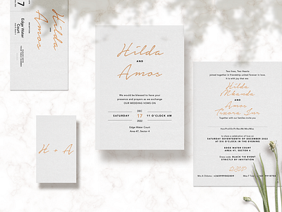 Wedding Card Invitation & Program