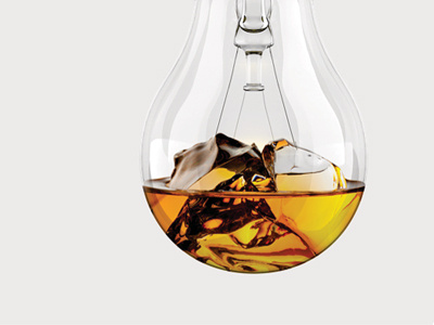 Scotch Bulb drink idea light bulb photoshop pitch