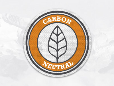 Carbon Neutral Icon carbon neutral icon icon design orange