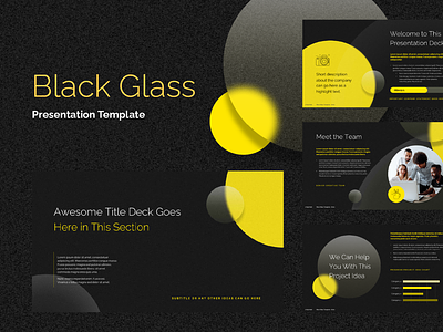 Black Glass Presentation Design