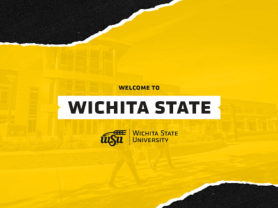 Wichita State University black design intern kansas shocker shockers state university welcome wichita wsu yellow