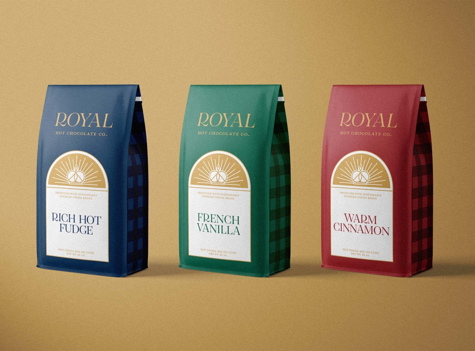 Royal Hot Chocolate Co. Packaging by Andrew Cruz on Dribbble