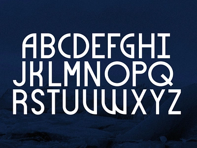 Glacier Typeface cold font geometric glacier sans serif typeface