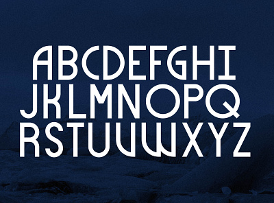 Glacier Typeface cold font geometric glacier sans serif typeface