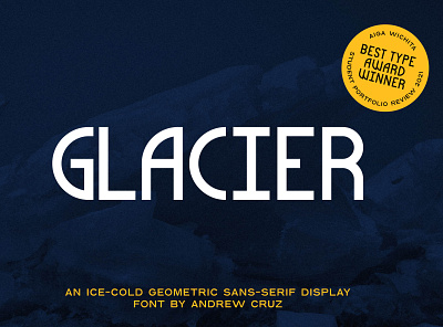 Glacier Typeface cold cool font geometric glacier sans serif type typeface typography