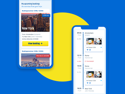 Cheaptickets - My Account account settings mobile so-fly ux design