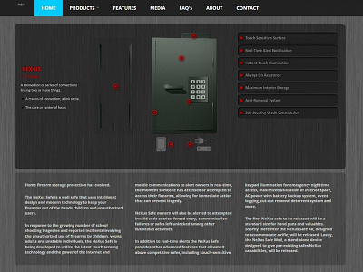 Nexus Safe Co - Interactive Home Page