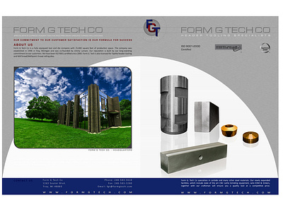 Form G Techno - Brochure Exterior architecture photography graphic design illustration image retouching logo design prepress product photography