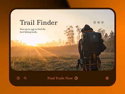 Trail Finder design figmadesign tabletdesign ui ux visualdesign