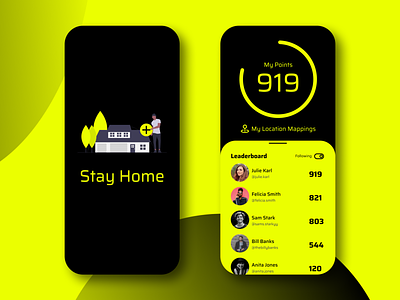 Stay Home app appdesign appidea design figma figmadesign mobile app mobiledesign mobileprototype ui uidesign ux vector visualdesign