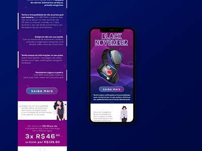 SmartWatch - B57 - Landing Page Mobile