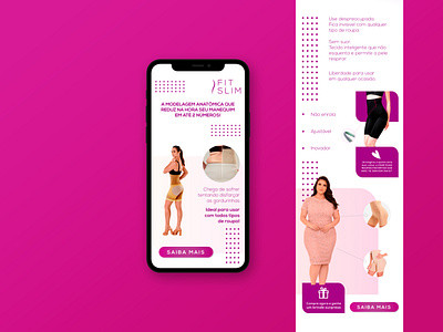 Sinta Modeladora - FitSlim - Landing Page Mobile