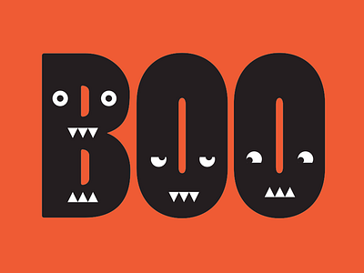 Boo! design illustration