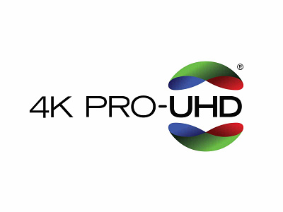 4K ProUHD branding logo typography vector