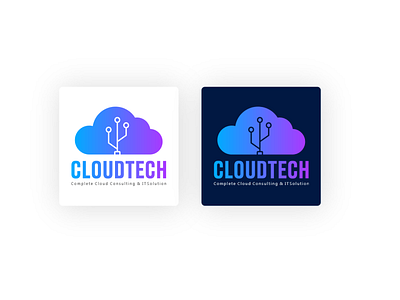 Logo Cloudtech app art artwork branding design illustration logo minimal ui ux vector web