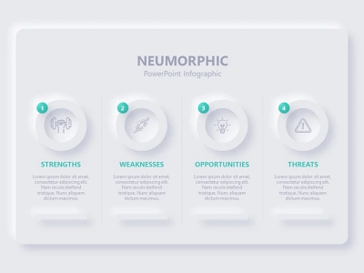 Neumorphic Powerpoint Infographic art branding design drawing minimal powerpoint design ppt ppt design typography ui ux web