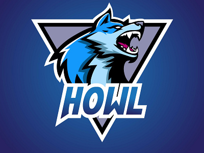 Blue Wolf Esport Gaming Logo  Converted