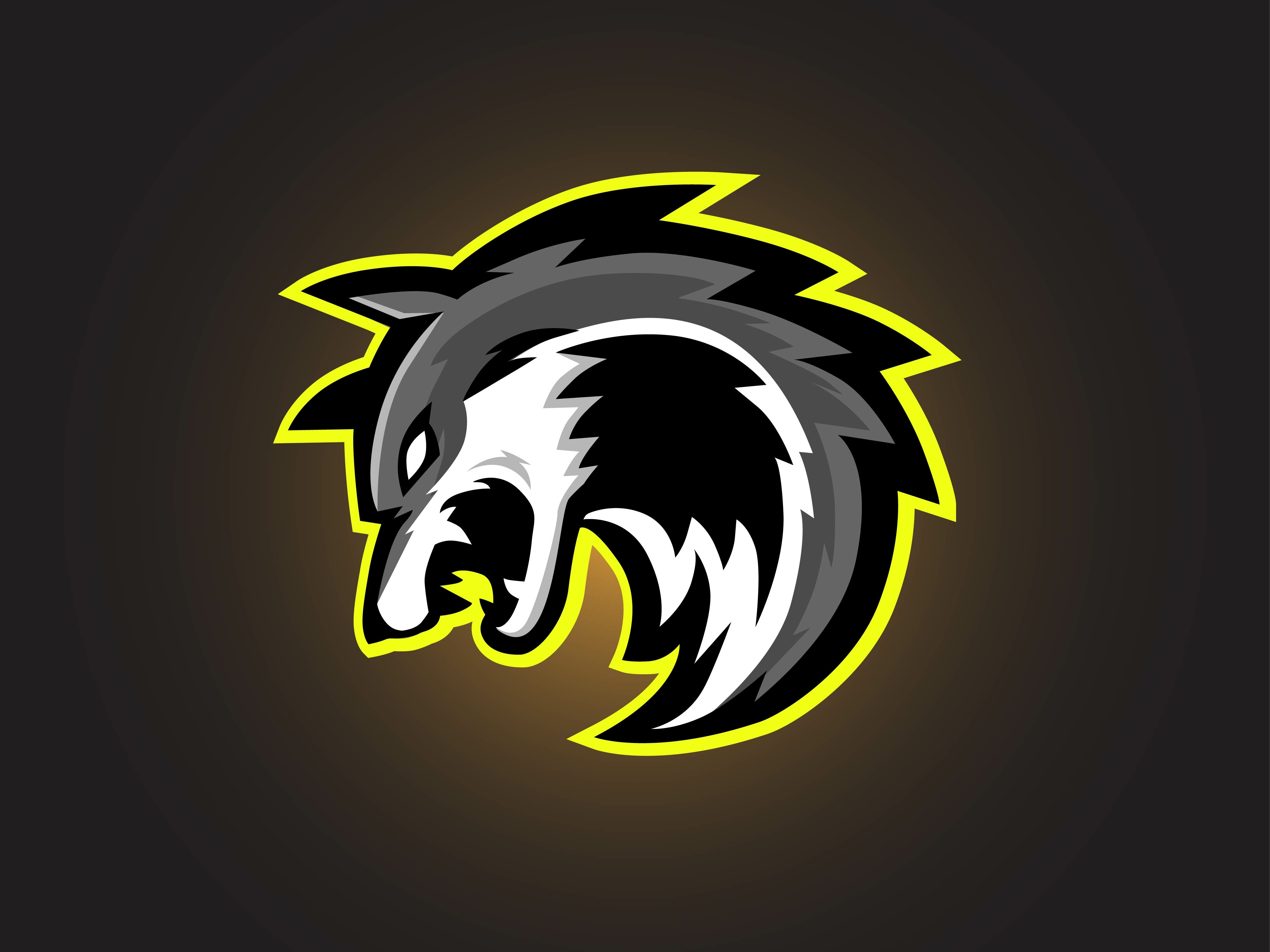 Dribbble Grey wolf esport gaming logo jpg By Muhammad Setiawan
