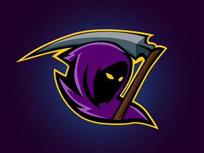 Esport Grim Reaper Logo death angel design esport icon logo reaper vector