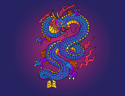 Japanese Style Dragon Blue Vector 01 01 chinese dragon chinese new year dragon japanese dragon tatto vector