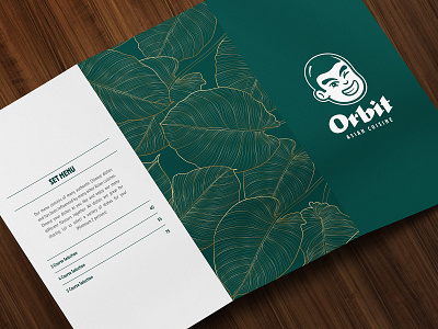 Orbit - Asian Cuisine 🍚 asian asian culture asian food brand identity branding chibi food graphic design illustration jeffrey dirkse kawaii logo menu menu design minimal restaurant visual identity wood