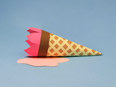 Paper Ice cream for GB Glace