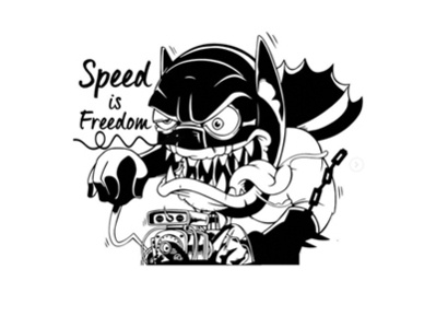 Speed Is Freedom branding design illustration typography vector