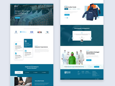 Boogie Apparel Indonesia — Landing Page b2b blue clean corporate homepage landing page layout navy web