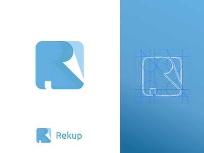 Rekup Approved Logo blue brand clean flat logo logodesign startup