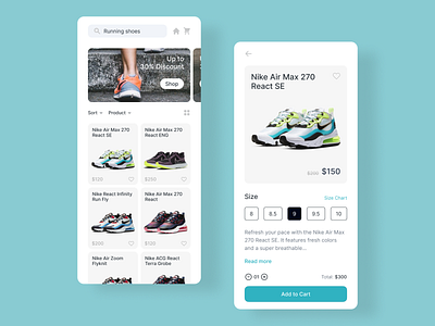 Shoes Store App Design