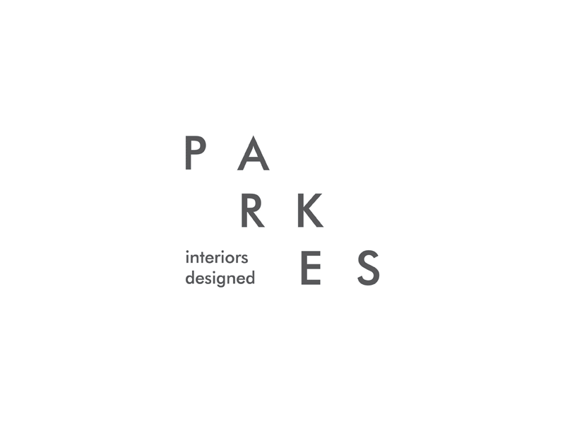 Parkes Logo animated branding futura gif identity interior interior design logo logotype type