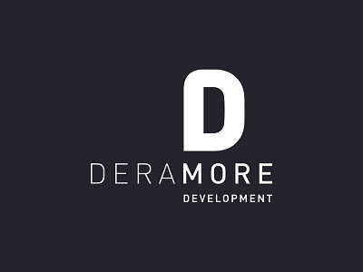 Deramore Logo branding building construction copy identity logo logotype phrase type