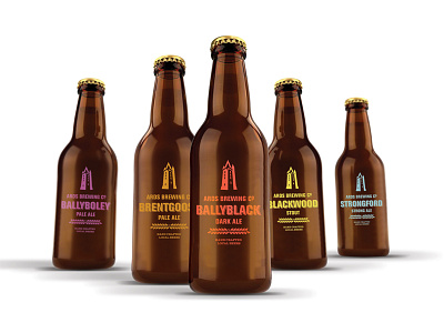 Ards Brewing Co beer bottle craft identity logo packaging