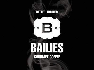 Bailies Coffee branding coffee crest emblem food identity logo packaging