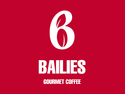 Bailies branding coffee drink identity leaf logo packaging